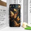Художественный Золотой Бабочка Цветок Чехол для Телефона для Honor Huawei 200 80 90 Lite P70 P50 P40 Nova 10 11 SE Mate 30 50 60 Pro Мягкий Чехол