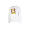 FF Bubble Sleeve Crew Sweatshirt With Logo Women Tops White 538779-02