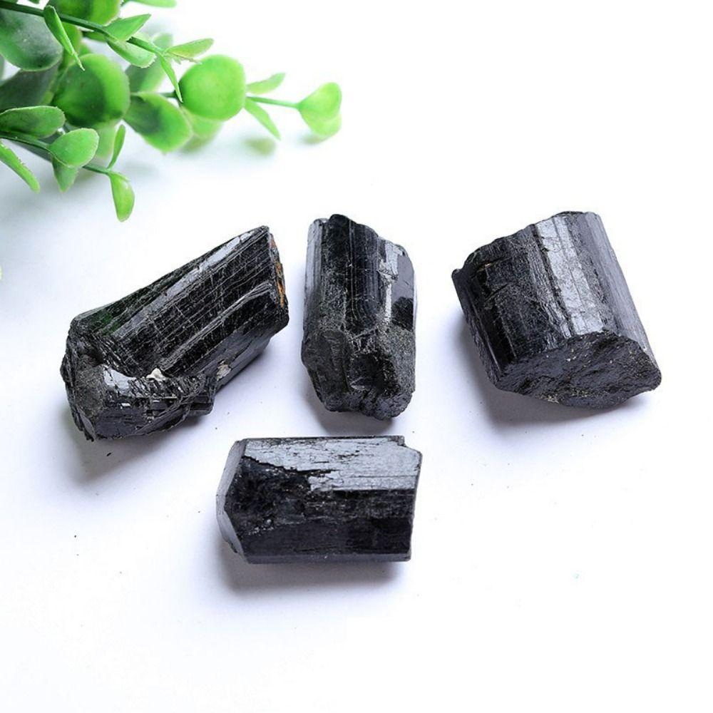 Натуральный черный турмалин необработанный камень изделия из камня ароматерапия образцы руды камня
