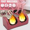Electric Foot Massager Shiatsu Kneading Deep Tissue Relax Heated Roller Calf Pain Relief Fatigue Muscles Vibrator Machine Health