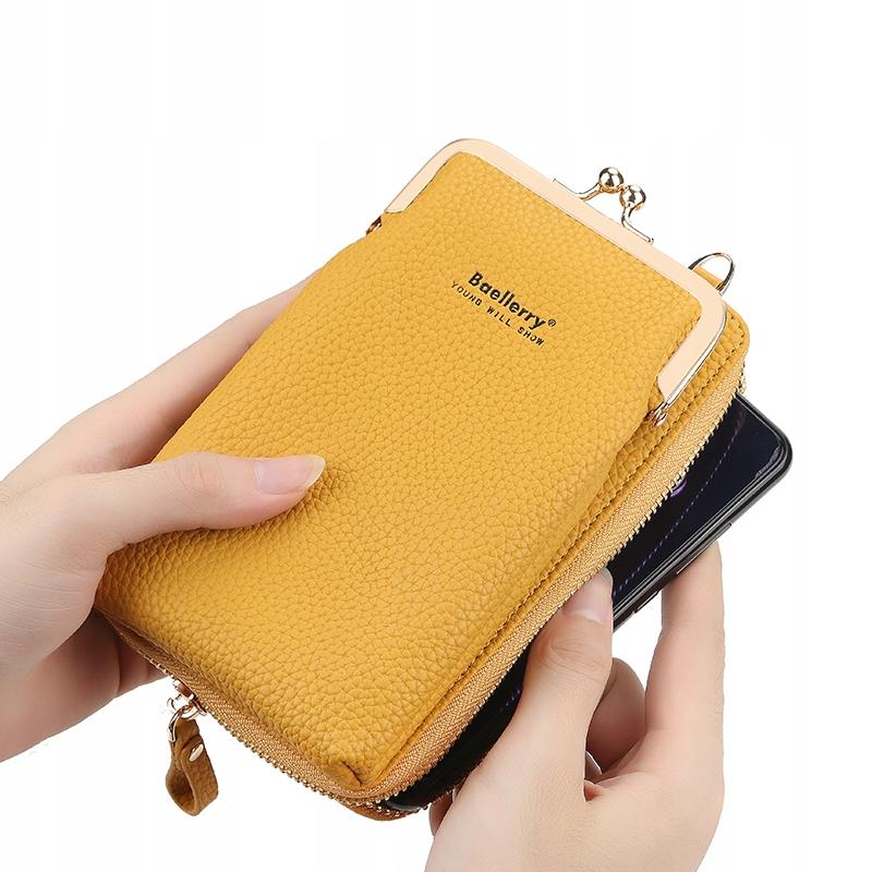 Women's Mini Shoulder Clutch Bag Wallet Roomy Blue Baellerry