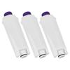 3-Piece DLSC002 ABS Water Filter for DeLonghi Coffee Makers, Replacement Filter Cores for Cafe Coffee Makers