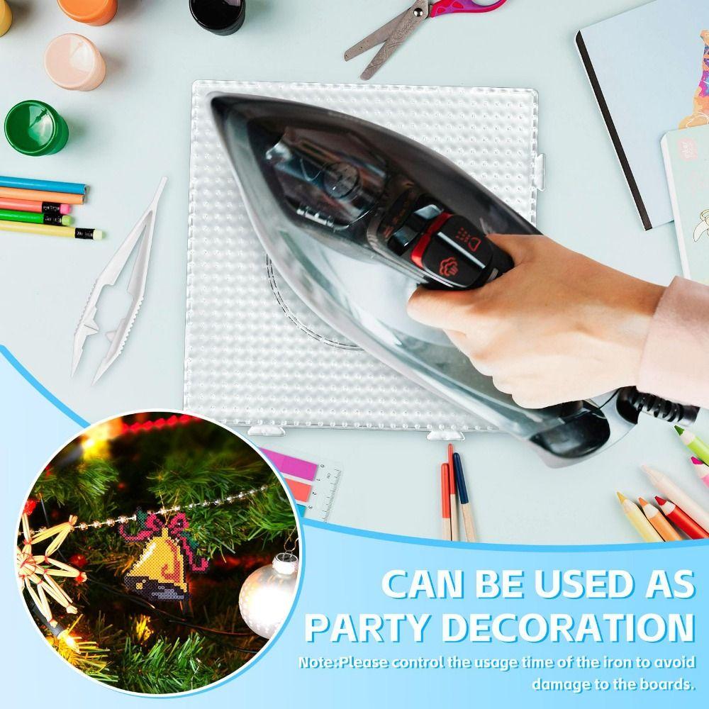 4Pcs High Temperature Resistance Melting Beads Pegboards DIY 2.6mm Hama Beads template  Kids Craft