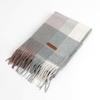 Cashmere color-block muffler, unisex couple winter scarf