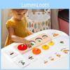 Cycle Wooden Life Puzzle Toy With Geometric Shapes For Early Learning Play And
