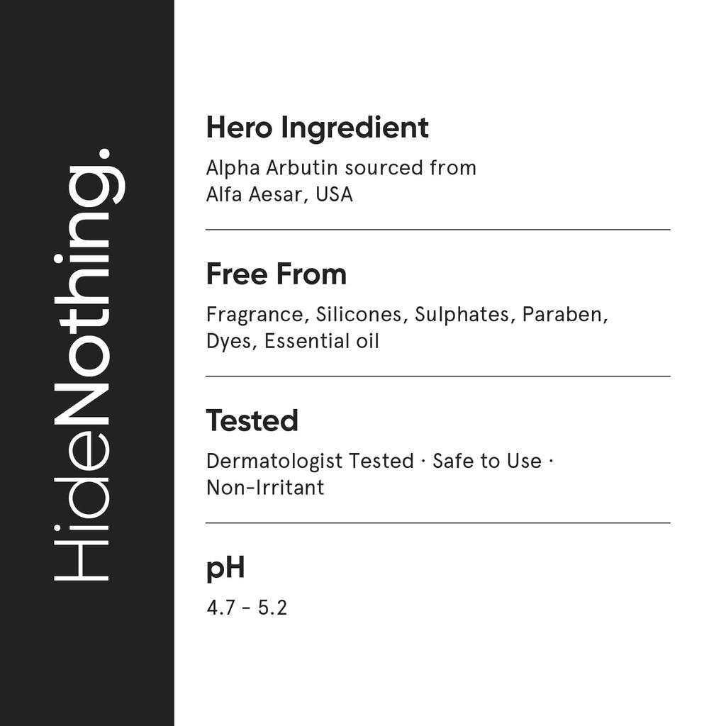 Face Serum with Alpha Arbutin 02% (30 Ml), Alpha Arbutin 02% Face Serum, Minimalist