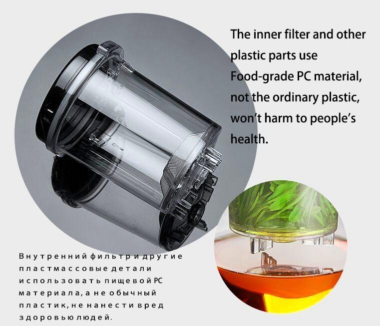 Новый 500 мл термостойкий стеклянный чайник со съемным фильтром чайный набор 1 чайник 2 чашки чайник хороший прозрачный чайник фильтр