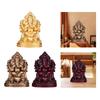 16cm Resin Elephant Ganesha Buddha Statue Handmade Desk Ornament Hindu God Craft for Garden Yard Stylish Fine Workmanship