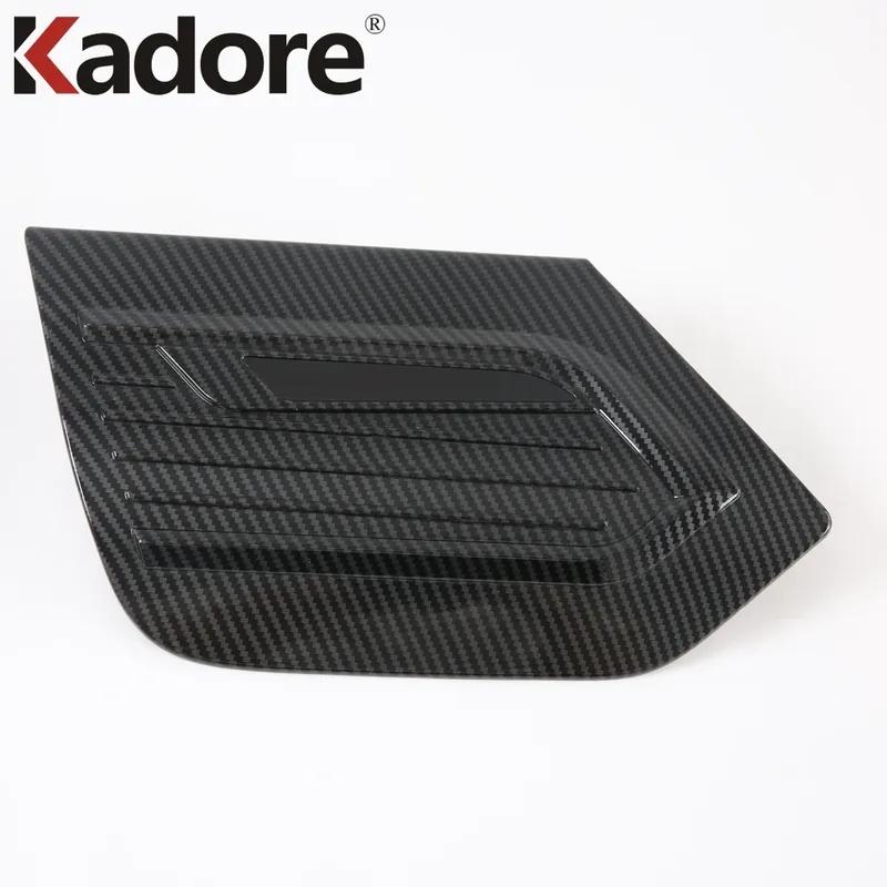 For Honda Fit Jazz Carbon Fiber Car Fuel Gas Tank Cover Trim Oil Filler Cap Overlay Accessories