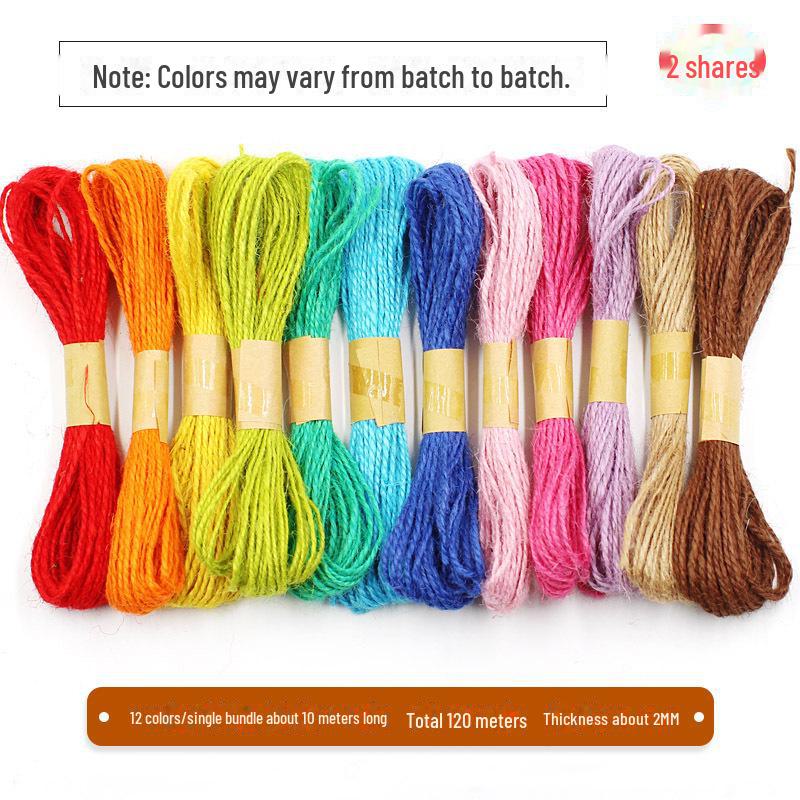 10 м DIY Ротанг Зеленые листья с пеньковой веревкой для декора детского сада