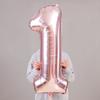 32\ Inch Giant Rose Gold Birthday Helium Foil Mylar Big Number Balloon Birthday Wedding Decorations HD