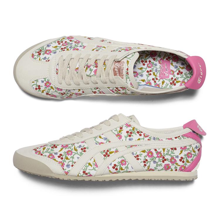 ONITSUKA TIGER Mexico 66 Удобные Универсальные Принтованные Нескользящие Легкие Низкие Повседневные Кроссовки Унисекс Розовый 1183C392-101