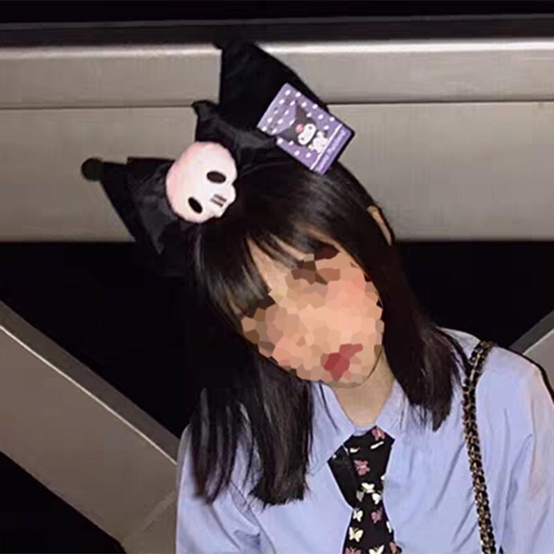 Delightful Kuromi Ear Headband Plush Hairband For Girls Costumes And Kawaii Accessories