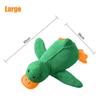 Fun Eco-friendly Plush Dog Chew Toy Pink Squeaky Duck Bite Resistant for Aggressive Chewers Teething Puppies Stress Relief