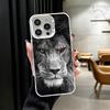 Чехол для телефона 'Лев Мужчина Король' Мягкий для iPhone 15 16 17 Pro Max 17Air 16E 14 Plus 13 12 Mini Ударопрочный Задняя крышка