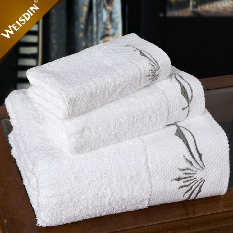 High Quality 100% Cotton Strong Water Absorption Microfiber Luxury Hotel Hand Bath Towel Sets