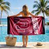 Oklahoma Sooners Beach Towel print Quick Dry Beach Towel Microfiber Absorbent Portable Travel Swimming Towel