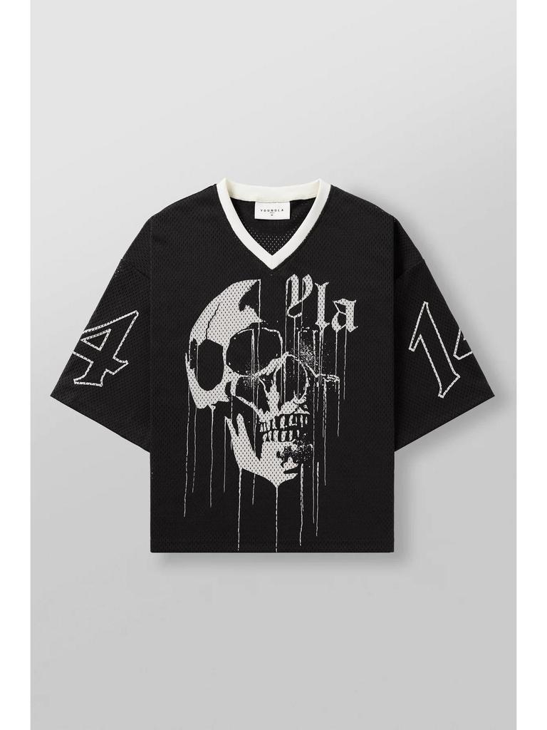 YOUNGLA Дышащая быстросохнущая сетчатая футболка для бега - С коротким рукавом для летних видов спорта на открытом воздухе и тренажерного зала