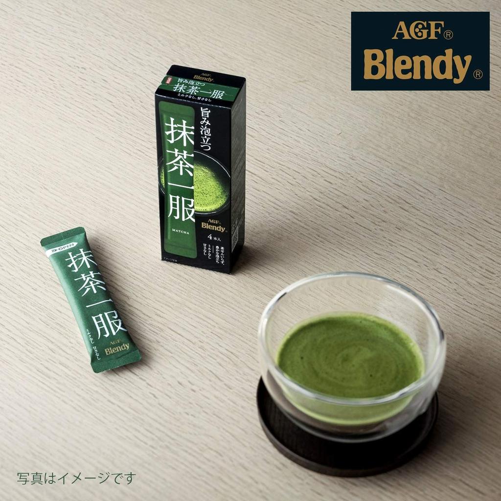 AGF Blendy Маття Иппуку 4 стика x 6 коробок граммы (Без молока) [Порошок матча] [Без сахара] 7.5 (х 24)
