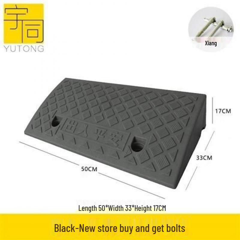 Треугольная пластиковая автомобильная аппарель для порога и подушка-лежачий полицейский