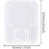 20Pcs Memory Card Cases Tf Single Card Small White Box Clear Plastic Memory Card Case Compatible with SD Micro SD T-flash Card