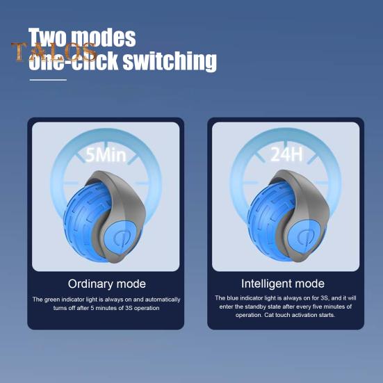 Интерактивная игрушка-мяч для кошек, перезаряжаемая через USB, катящаяся игрушка-мяч с двухскоростной регулировкой, автоматическая движущаяся игрушка для кошек с хвостом для домашних кошек