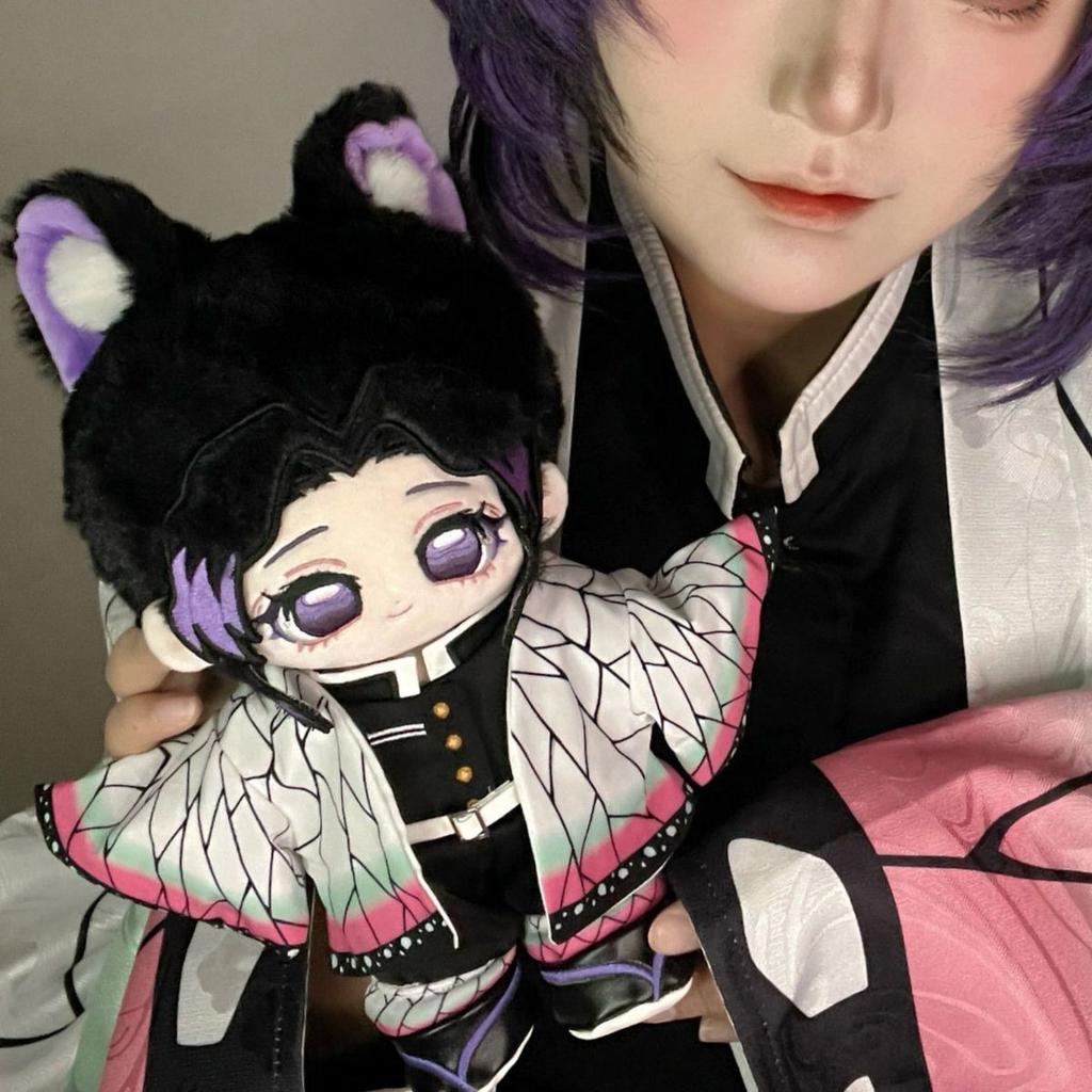 20cm Demon Slayer anime peripherals Shinobu Kocho high quality cute cotton doll plush doll, toys, birthday gift for friends