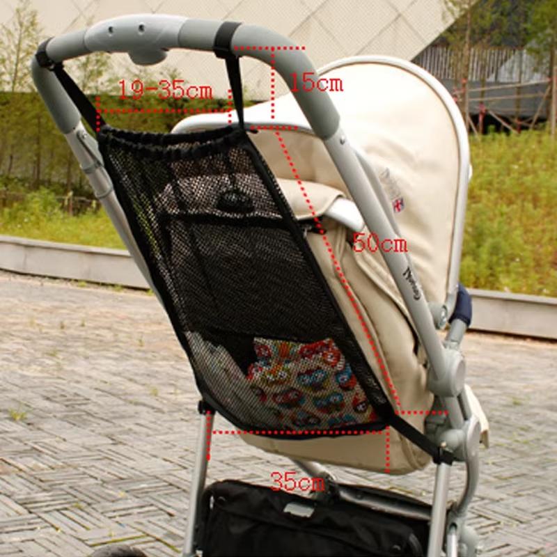 Baby Stroller Storage Mesh Bag, Baby Stroller Seat Mesh Bag, Large Capacity Diaper, Baby Bottle, Toy Storage, Hanging Bag