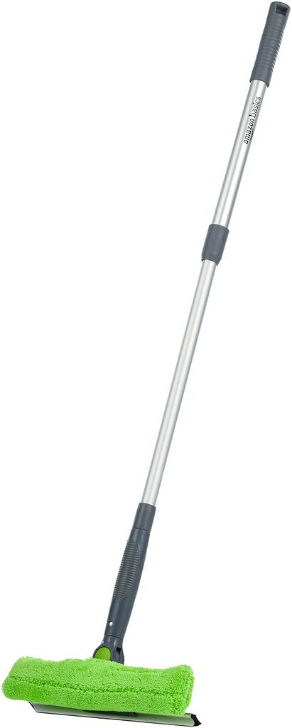 AmazonBasics Оконный скребок с выдвижной поворотной головкой 26 x x дюймов x Ш x Зеленая головка, 12.8 7.1 (Л Ч),