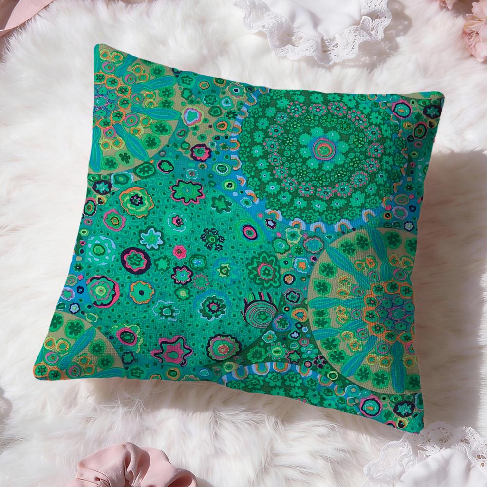 Landscape Cushion Cover Premium Comfort Reversible Pillow Cove Two in One Design for Any Room  Car Interior