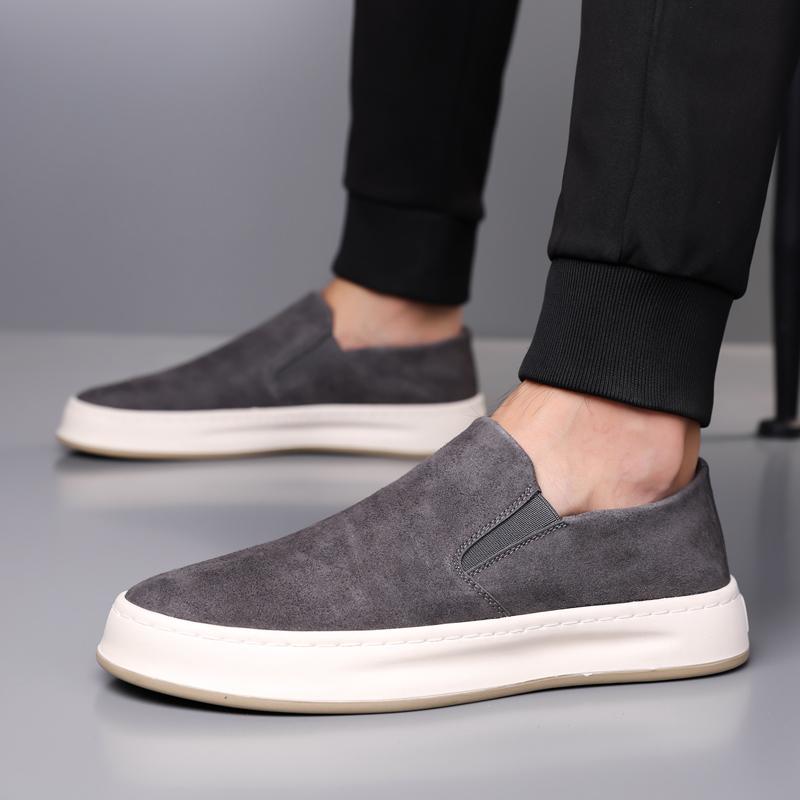 Мужская Мода Кожаные Кеды Классические Кроссовки для Ходьбы Повседневная Обувь Мокасины Уличная Мужская Обувь для Вождения Обувь для Отдыха и Бизнеса