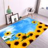 Yellow Sunflower Girl Room Carpet Nordic Cute Floral Rug Bedroom Bedside Mat Decoration Rooms Kitchen Floor Mat Balcony Rug