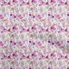 Cotton Flex Fuschia Pink Fabric Florals Craft Projects Decor Fabric Printed By The Yard 40 Inch