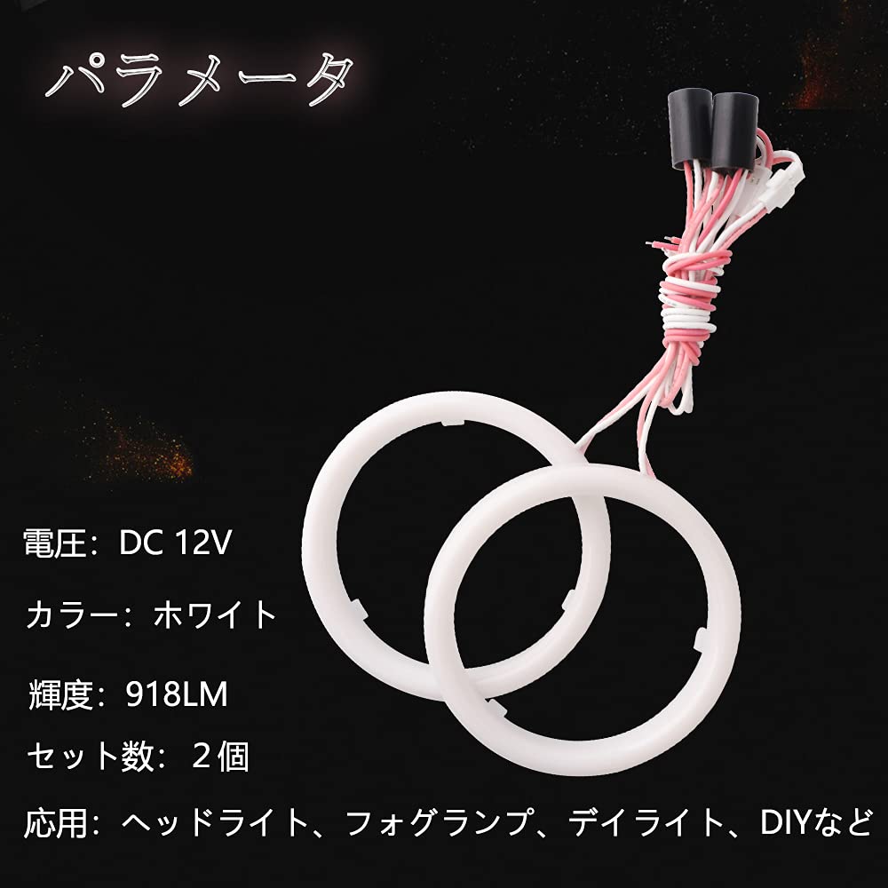 Grandview 51 LED Кольцо Кальмара, 3,1 дюйма (80 мм), Фара с балластом, крышка в комплекте,