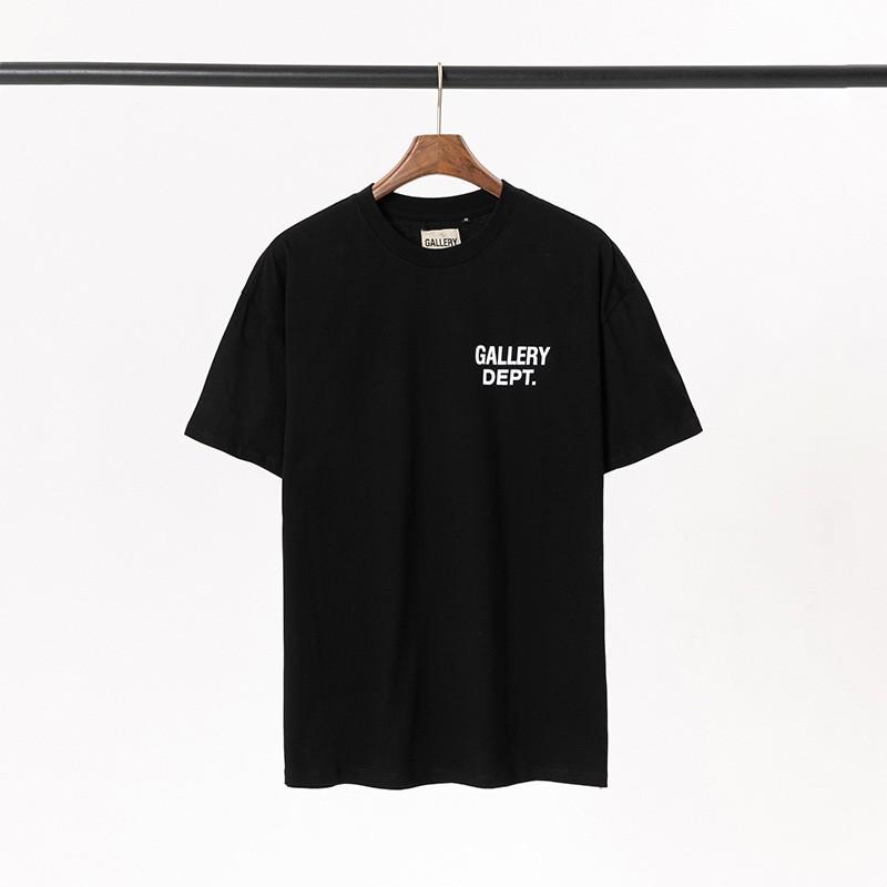 GALLERY DEPT Classic Print T-Shirt Men Women Casual Short Sleeve Crew Neck Loose Fit