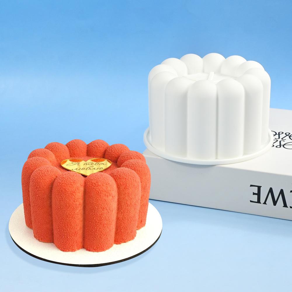 1 шт. Круглая форма для бенто-торта в виде цветка, силиконовая форма для шоколадного мусса, форма для изготовления 3D мыла, свечей, воска, гипса, кухонная форма для выпечки