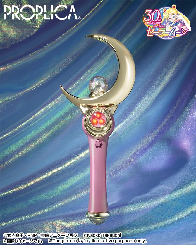 TAMASHII NATIONS PROPLICA Sailor Moon Moon Stick Color 260 мм ABS готовый продукт - Brilliant Edition - прибл.