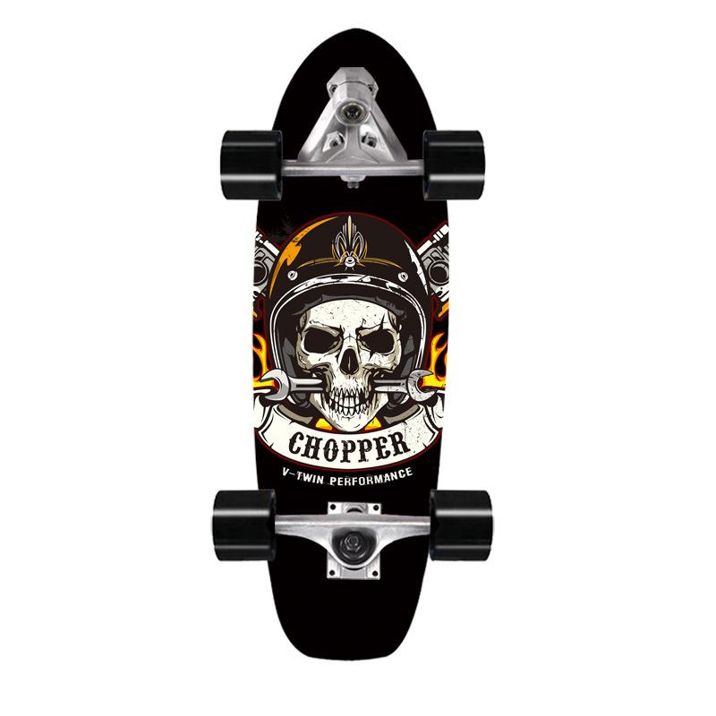 Скейтборд для сёрфинга на суше, мост, клен, имитация сёрфинга, лыжная тренировочная доска 76 см, сёрф-скейт на суше, доска для сёрфинга на суше