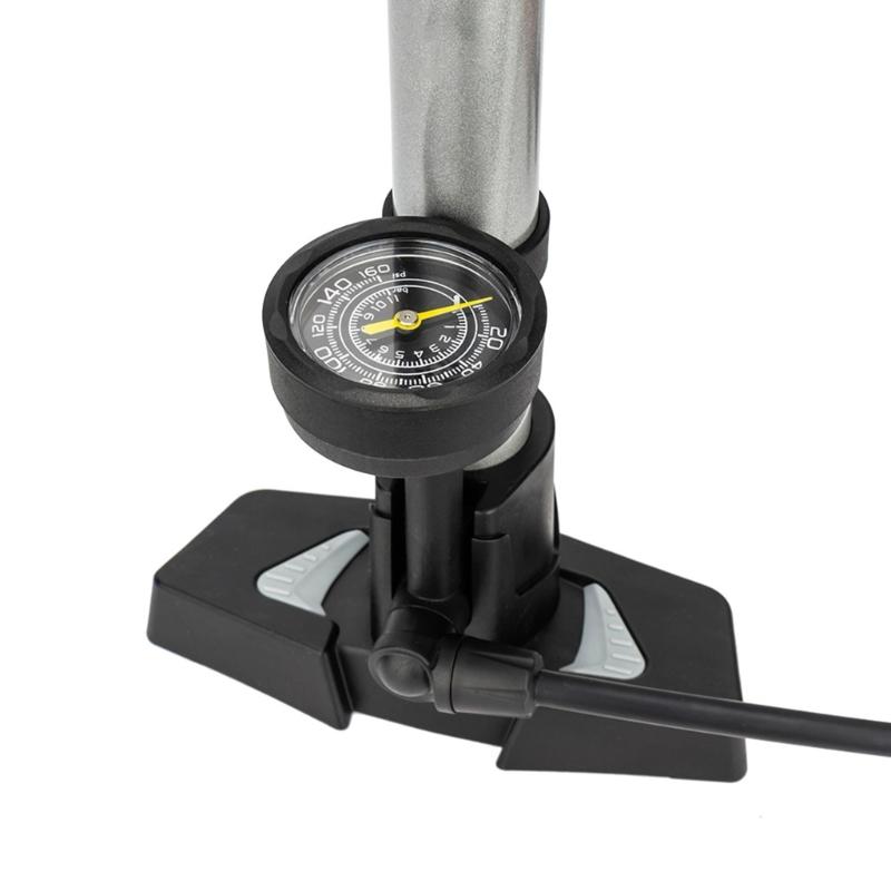 Напольный велосипедный насос 160 PSI Высоконапорный насос для велосипедных шин Насос-инфлятор для шин с манометром для горных велосипедов