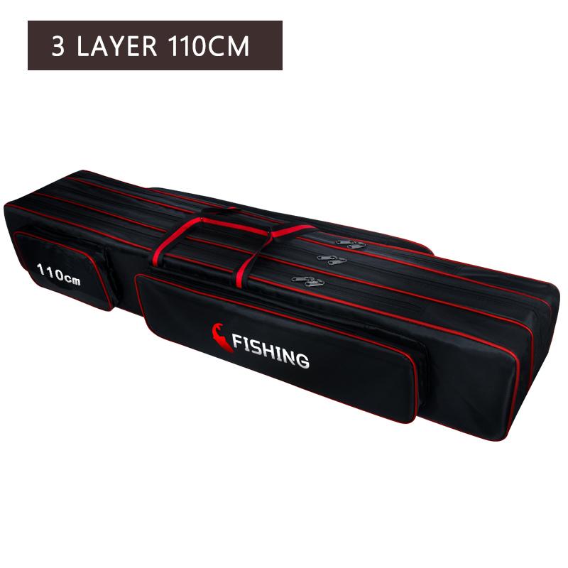 Портативная многофункциональная сумка-переноска для рыбалки, холст 110/120 см, сумки для удочек, двух-/трехслойный чехол для хранения для Pesca XA143G