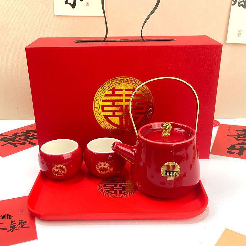 Respect Tea Pot Wedding Set: Tea Cups & Teapot for Newlyweds, Dowry Essentials