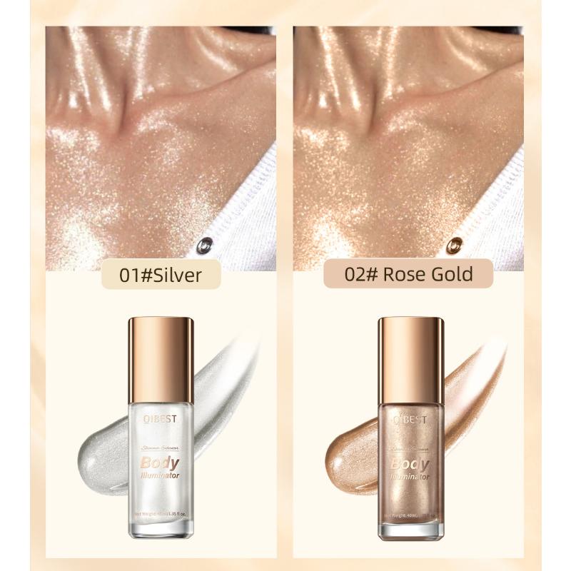 QiBest Хайлайтер для лица, осветитель для всего тела, хайлайтер для тела, пляжный сексуальный хайлайтер, масляный триммер, тональный крем