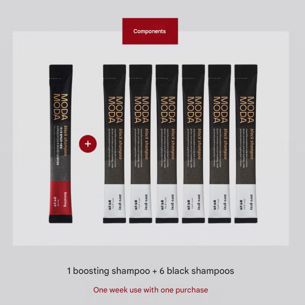 Шампунь Modamoda Zero Gray Black Краска для седины - 7 раз/порций возможно