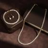 3Pcs/set Elegant Cubic Zirconia Jewelry Set Zirconia Wedding Accessories Set  Bride