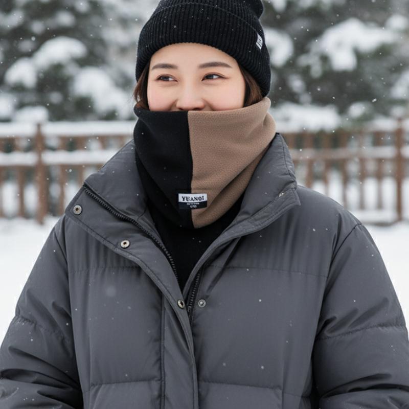 Women Warm Neck Warmer Thick Fleece Scarf Face Mask Windproof Thermal Neck Cover Ideal for Winter Outdoor Sports and Daily Wear