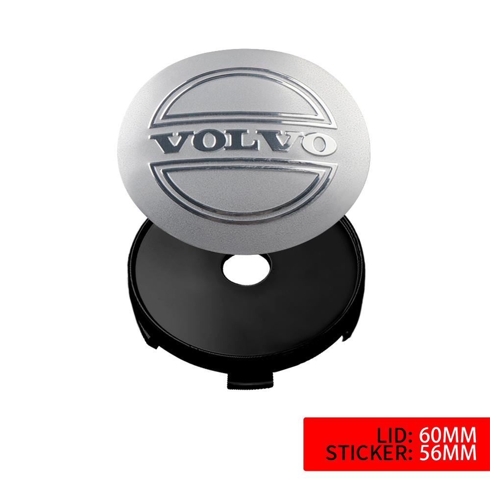 4pcs/set 56/60/64MM Car Wheel Center Caps Hub Sticker Covers For Volvo T6 AWD C30 C40 C50 C70 S40 S60 S70 S80 S90 V40 V50 XC90