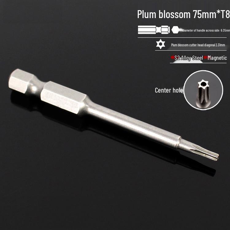 Магнитная 50-мм отвертка-звездочка и набор шестигранных бит для электродрелей