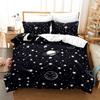 Outer Space Bedding Set with Pillowcase 3pcs Nebula Pretty Soft Washable Comfortable Duvet Cover Set King Queen Twin Single Size