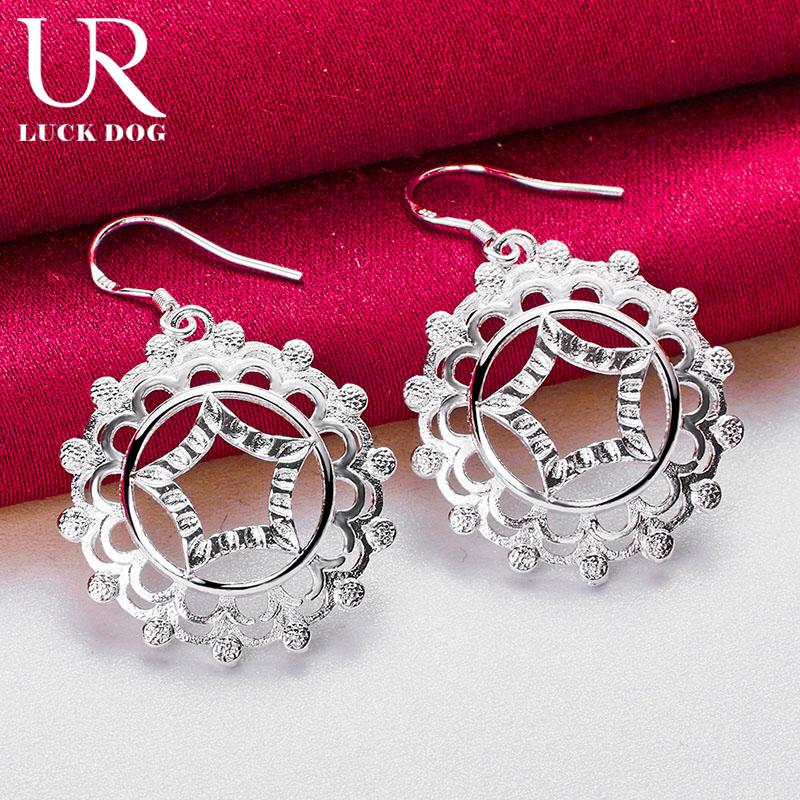 Серьги для пирсинга в форме круглой звезды из стерлингового серебра 925 пробы, модные свадебные украшения