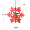 Christmas Wooden Pendants For Xmas Tree Hang Snowflakes Bell Red Decoration Ornaments Cartoon Hanging Pendant Trees Accessories